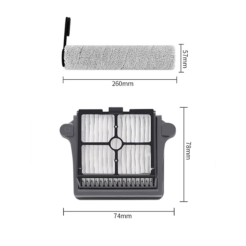 适配添可洗地机滤网配件芙万1代/2.0Pro/3.0LED/LCD/Slim滚刷滤芯 - 图3