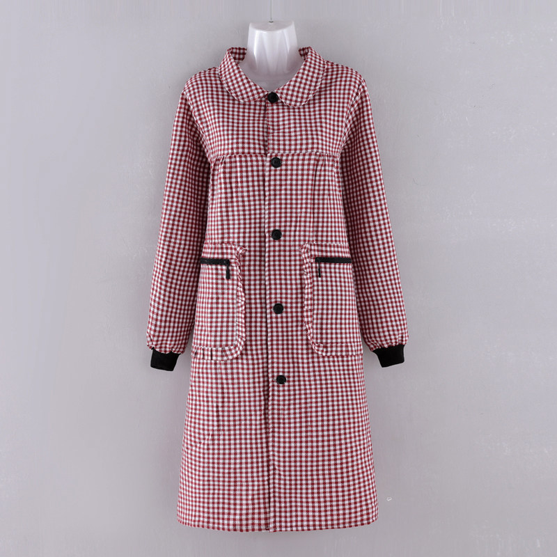 加长正穿罩衣女新款加长棉布长袖围裙透气耐磨厨房做饭干活工作服,淘宝优惠券,粉丝福利购,淘宝优惠卷