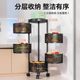 Kitchen rotating fruit and vegetable storage rack