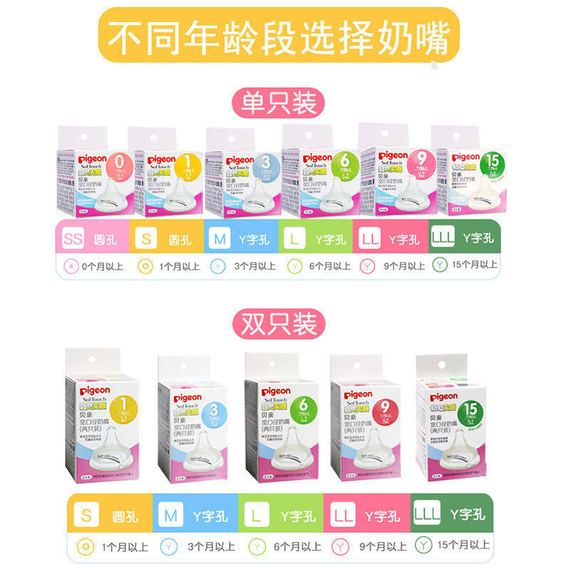 【官方专卖店】贝亲宽口径奶嘴吸管 贝亲乐韵奶嘴/安抚奶嘴