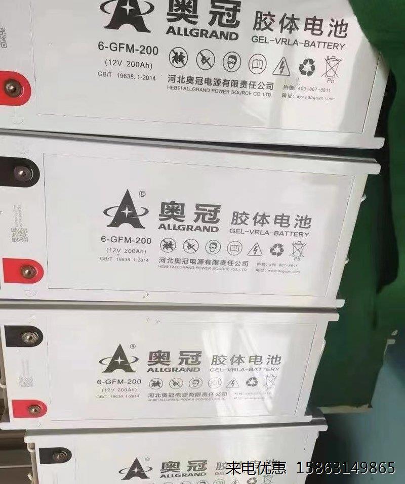 奥冠6-GFMJ胶体免维护12V100AH65/120/150/200光伏机房专用蓄电池 - 图2