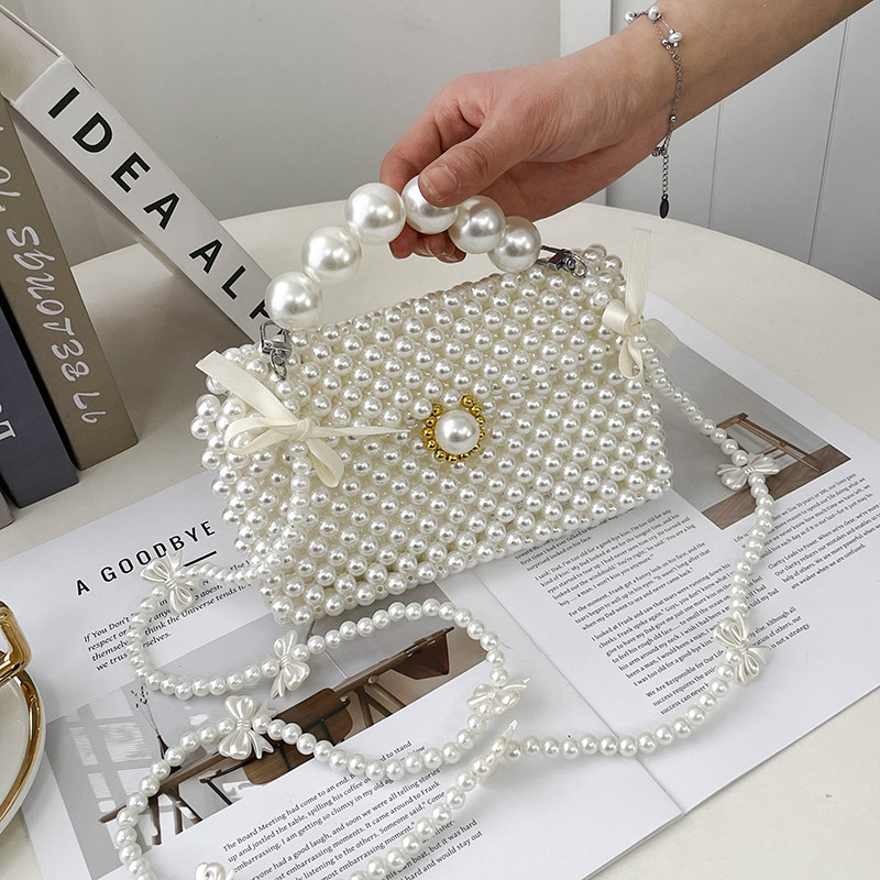 珍珠串珠diy手工编织包包材料包手缝女包小方包手提包送女友礼物,淘宝优惠券,粉丝福利购,淘宝优惠卷