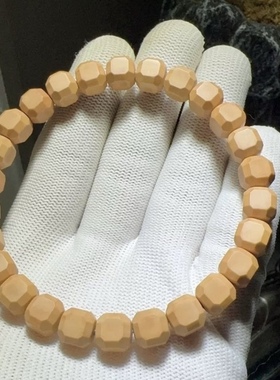 精工猴头核桃纯手工雕刻星耀星途圆面六方手串单圈男女文玩礼物饰