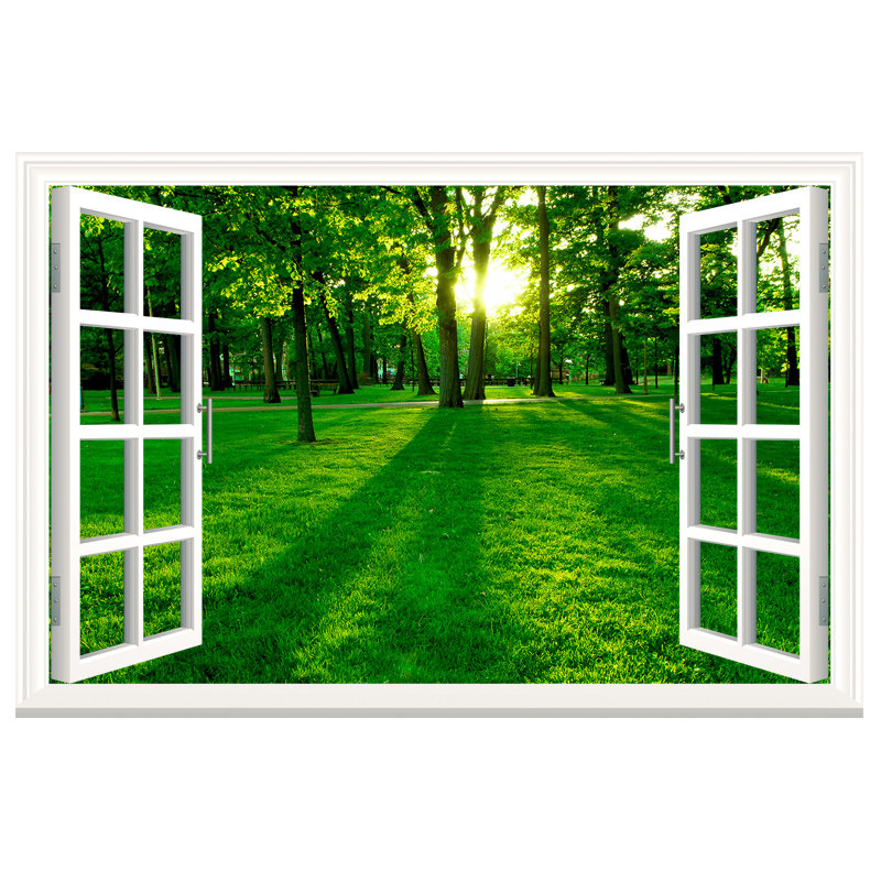 墙面装饰自粘墙纸壁画宿舍卧室贴纸墙壁风景画装饰墙壁画创意贴画