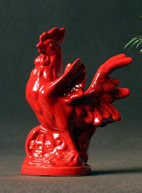 洛阳唐三彩公鸡陶瓷大生