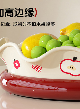 创意果盘用客厅可旋转水果托盘轻奢高级感点心干果托盘茶点盘