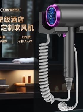 星级酒店免打孔吹风机民宿大功率