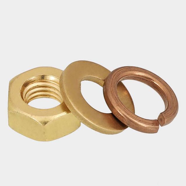 Copper hexagon nut copper nut national standard screw cap set 1M1.4M2M3M4M5M6M8M10M16M24