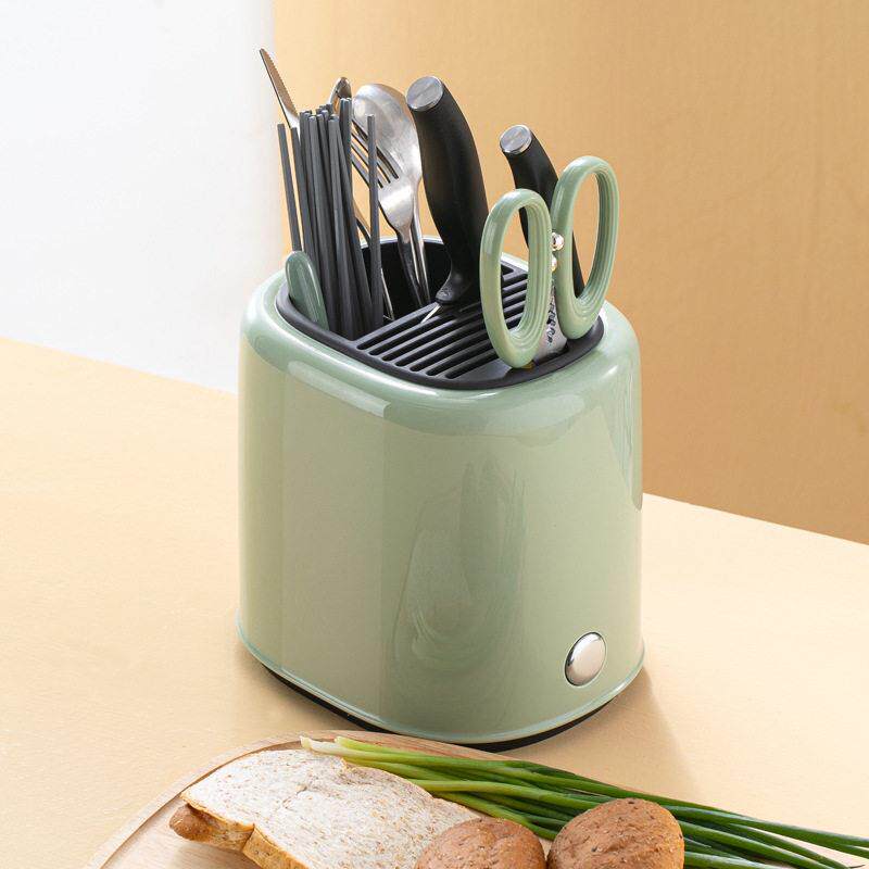 Knife holder, chopstick cage, integrated vegetable knife, kitchen rack, multi-functional tableware storage box, spoon barrel, debris drain