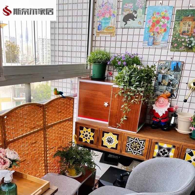 复古花卉铁皮壁挂装饰 - 花园庭院阳台装饰
