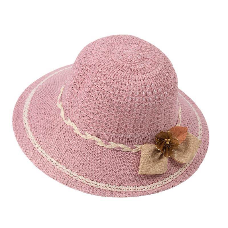 老年人帽子女春秋季薄款中年女士妈妈遮阳老太太盆帽奶奶夏天大檐 - 图2