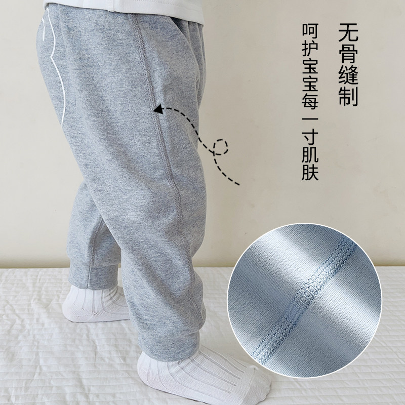 婴儿大屁屁裤子宝宝男女春秋季纯棉卡通长裤宽松哈伦裤高腰大pp裤,淘宝优惠券,粉丝福利购,淘宝优惠卷