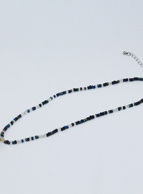 手绘陶瓷项链米珠黑金大南瓜吊坠景德镇锁骨送人手工高级工艺