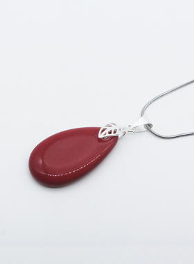 景德镇颜色釉水滴陶瓷项链