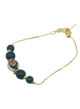 敦煌井藻纹景德镇陶瓷手链