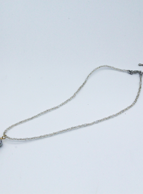 景德镇陶瓷项链爱心瓷器吊坠米珠珠链手绘高级原创水滴首饰设计师