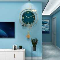 Seven seconds (qimiao) ceramic Xiangyun hanging bell household living room ultra muted and watch new Chinese creative fashion art