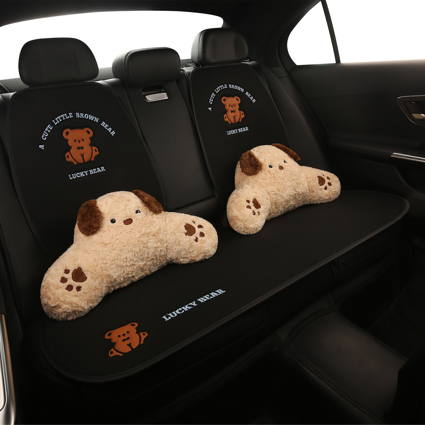 汽车坐垫四季通用可爱卡通座垫冬季透气座椅套高级感女士座套车载,淘宝优惠券,粉丝福利购,淘宝优惠卷