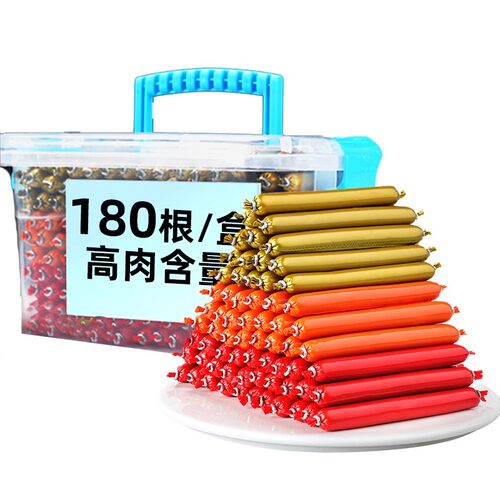 猫咪火腿肠肉多低盐宠物零食补钙磨牙洁齿训练奖励猫狗通用狗香肠 - 图0