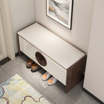 Changing Shoes Stool Home Doorway Soft Bag Cushions Shoes Cabinet Sitting Stool Integrated Wearing stool to door stool Sitting Style Storage Shoe Rack