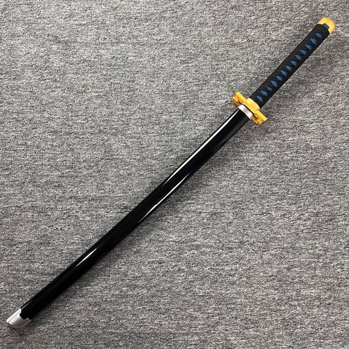 霞柱时透无一郎鬼灭之刃日轮刀锻刀篇木刀动漫cos道具儿童玩具刀 - 图1