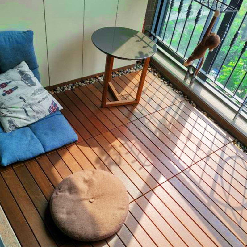 菠萝格阳台实木地板自铺户外拼接地板花园庭院室外防腐木露台地板,淘宝优惠券,粉丝福利购,淘宝优惠卷