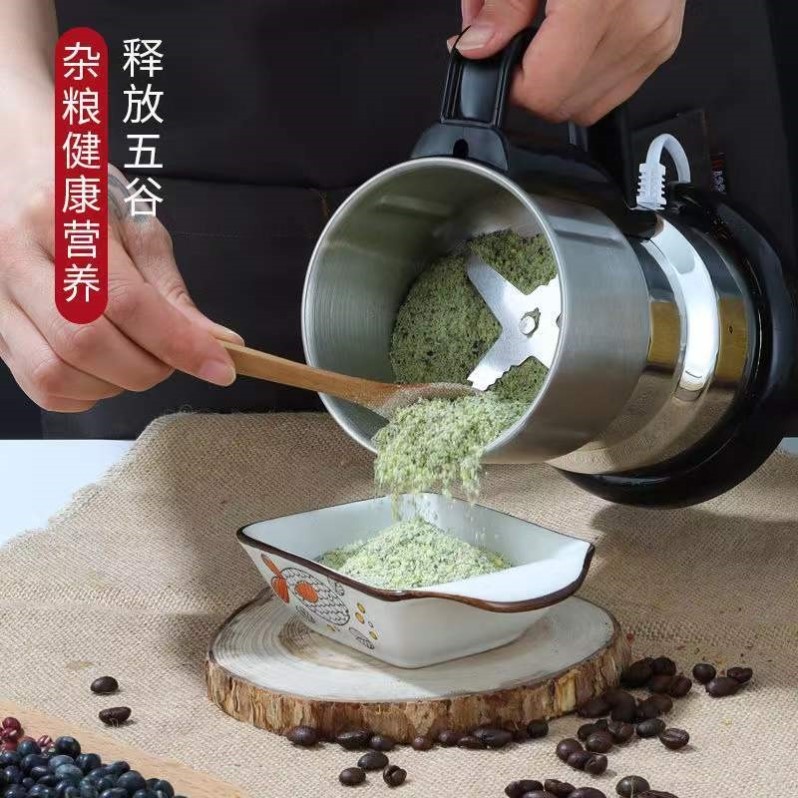 磨面机家用小型小麦磨面机打粉绞肉两用机中药专用磨粉机打粉机-图0