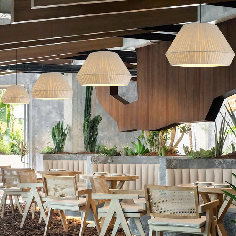 中古风餐厅吊灯侘寂风客厅卧室民宿灯手工编织布编灯具布艺吊灯罩,淘宝优惠券,粉丝福利购,淘宝优惠卷