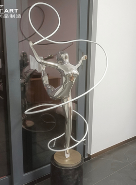 巧匠装饰现代售楼处雕塑