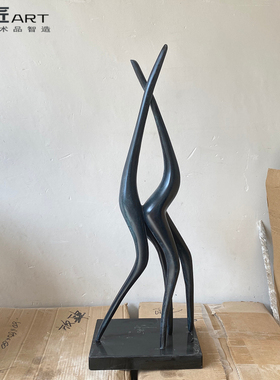 抽象人体艺术样板间台面装饰摆件