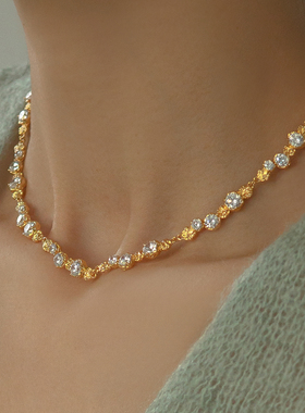 【热销】莓拉「星辰」璀璨choker颈链锁骨链高级感金色项链女