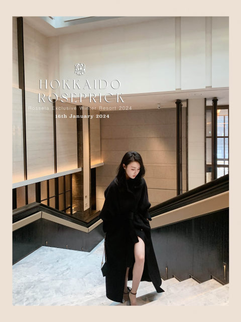 PEACHES ALL DAY午夜格蕾丝 古董收藏级羊绒长款显瘦气优雅质大衣