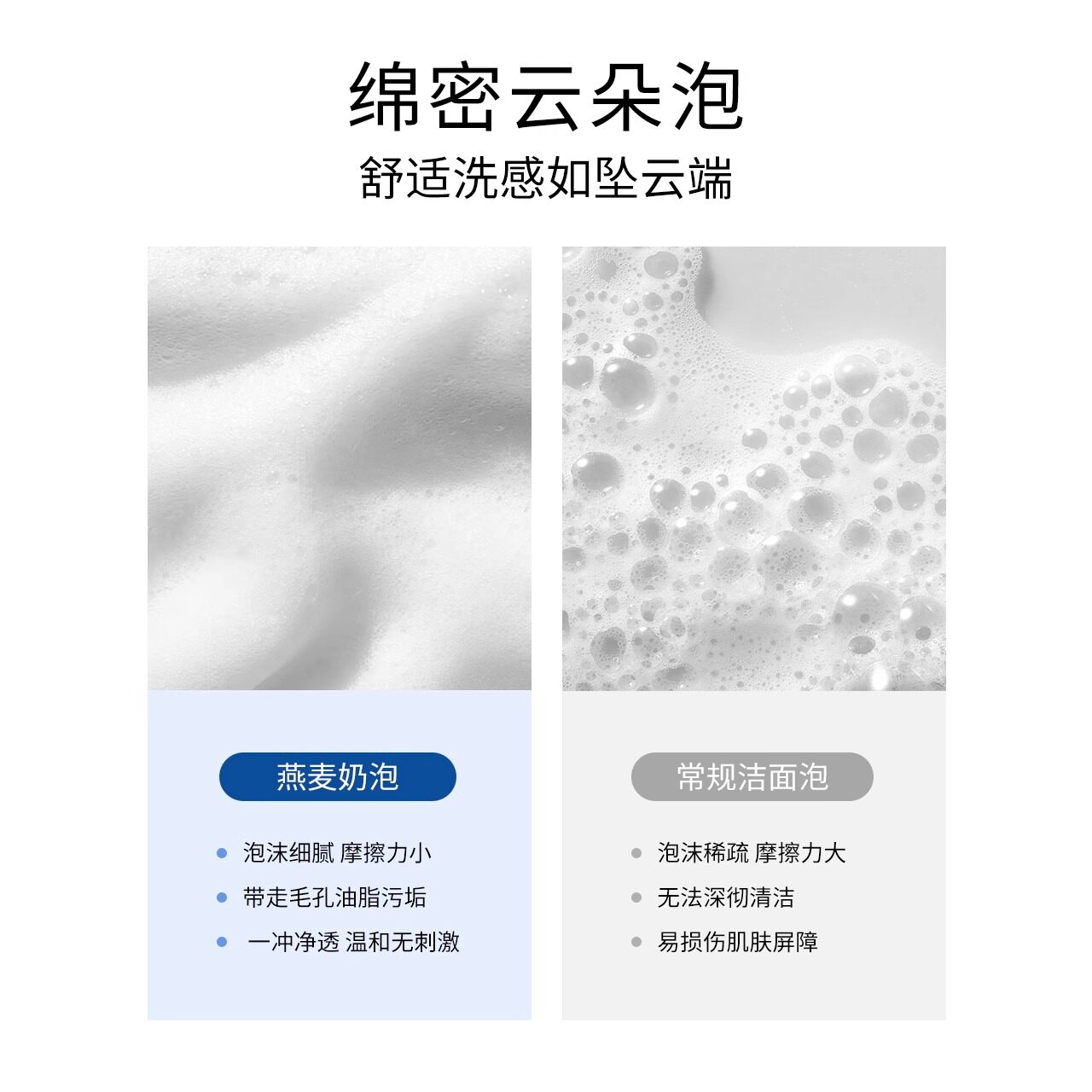 ddg燕麦奶泡洁面温和不刺激深层清洁氨基酸慕斯洗面奶女150g