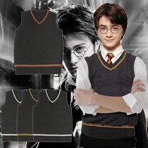 Harry Potter Granfindo Cosplay Suit V Collar Vest Sweater Waistcoat Mawl Academy Wind Harry Potter Scarves