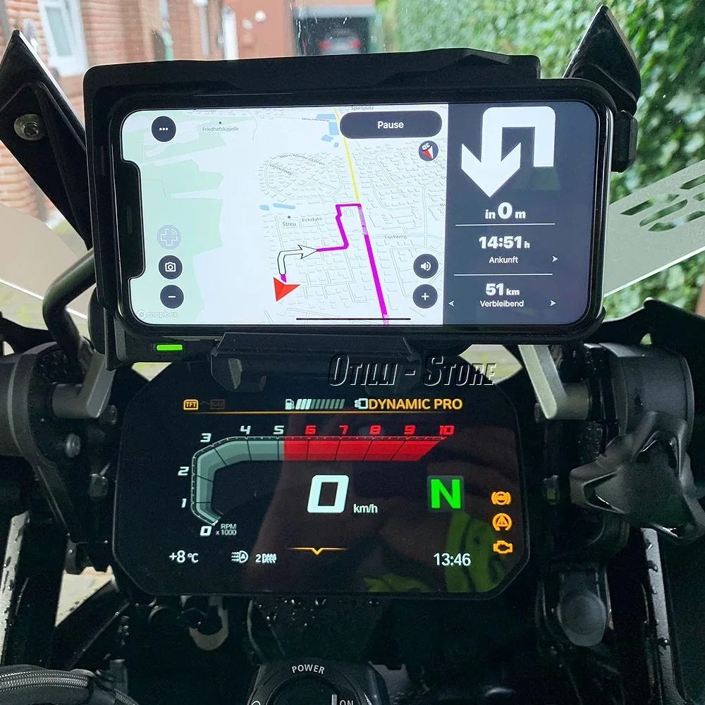 适用宝马R1250RT R1200RT 等导航支架手机夹无线充电 摩托车配件,淘宝优惠券,粉丝福利购,淘宝优惠卷