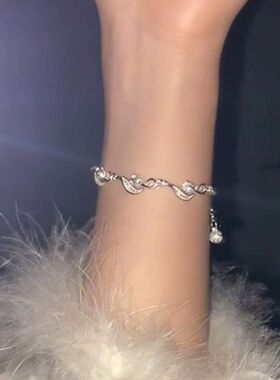 新中式银色铃兰花手链森系精致百搭小众超仙手饰古典风送礼物