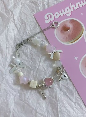 爱神降临 高颜值手链vintage女生手饰送闺蜜手串钛钢链条送女友