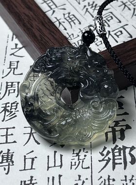 水墨龙凤项链男女平安轻奢高级百搭锁骨新款时尚小众饰品