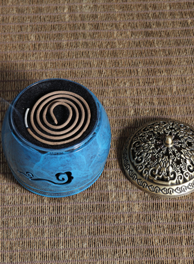 木羲铜平步青云纯铜茶道悬挂香炉