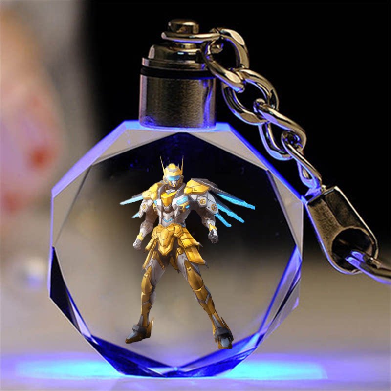 和平精英皮肤水晶钥匙扣吃鸡书包挂件定制闺蜜生日礼物女送男女友