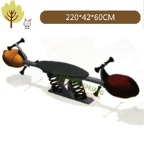 Young Play Children Steel Stilts Riding Spring Small Seesaw Seesaw Park Pediatrics Outside Play Stilts Public Tube Area B Family Seesaw Park