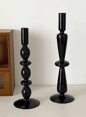 烛台客厅摆件玻璃欧式