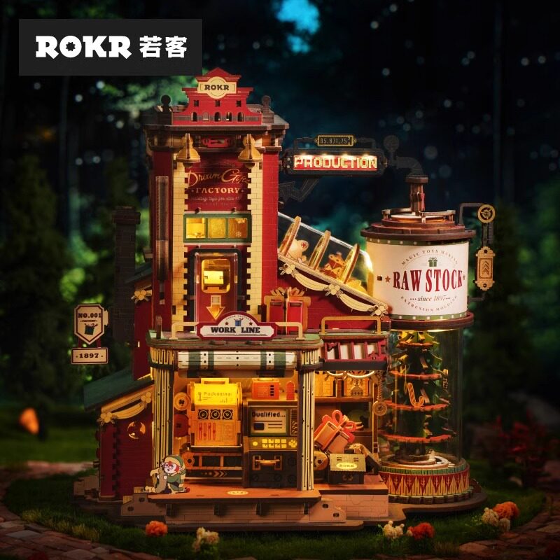 若客礼物工厂手工diy女生礼品木质拼装积木结婚摆件圣诞生日礼物 - 图3