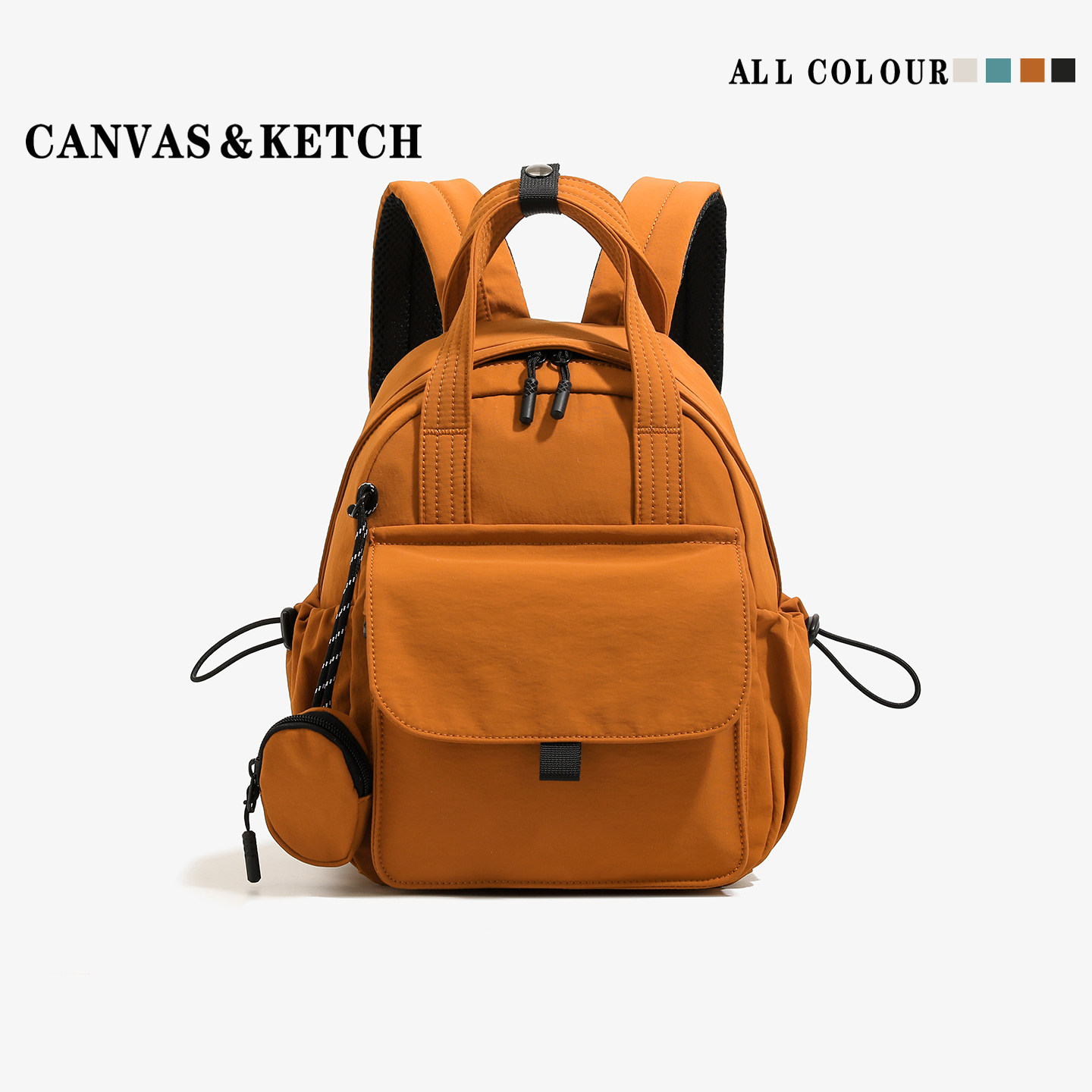 CanvasKetch轻便乖巧小双肩包包小众设计款手提双肩背包百搭书包,淘宝优惠券,粉丝福利购,淘宝优惠卷