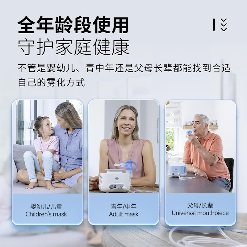 百年品牌德国进口PARI帕瑞雾化机家庭用儿童婴儿医用压缩式雾化器-图2