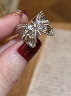 蝴蝶开口戒指女2026新款时尚指环