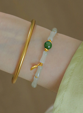 新中式竹节手链女款清冷感手串女