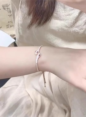 灵蛇手链女款2025蛇年本命年手镯