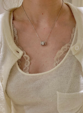 三环项链女2025新款配饰轻奢小众