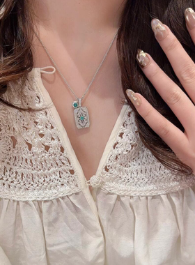 无事牌项链女款2025新款锁骨颈链